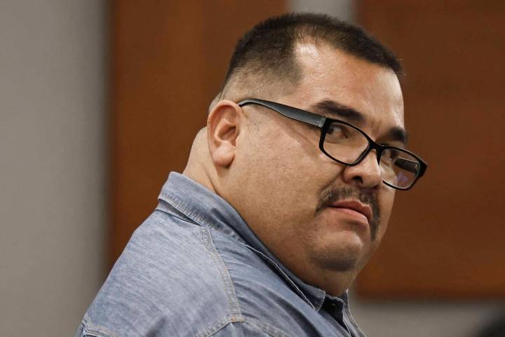 Eliazar Quintero appears at his sentencing hearing at the Regional Justice Center Tuesday, Oct. ...