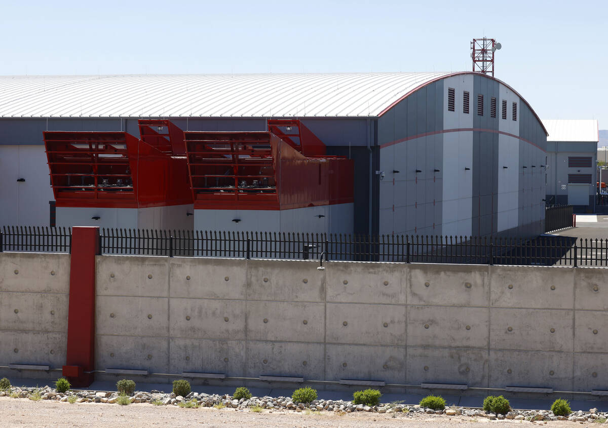 A Switch data center on South Decatur Boulevard is seen on Wednesday, July 23, 2025, in Las Veg ...