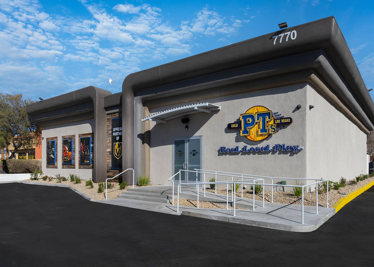 Golden Entertainment's PT's Taverns also owns the PT's Gold brand and this outlet at Ann and Ci ...