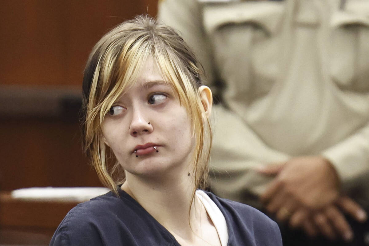 Allysandra Blea appears at her bail hearing at the Regional Justice Center Tuesday, Oct. 21, 20 ...