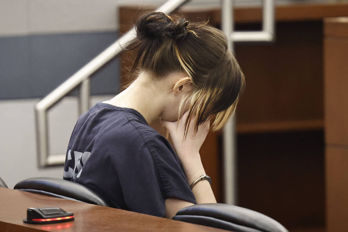 Allysandra Blea appears at her bail hearing at the Regional Justice Center Tuesday, Oct. 21, 20 ...