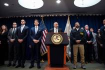 FBI assistant director Christopher Raia speaks at a press conference announcing the arrests of ...