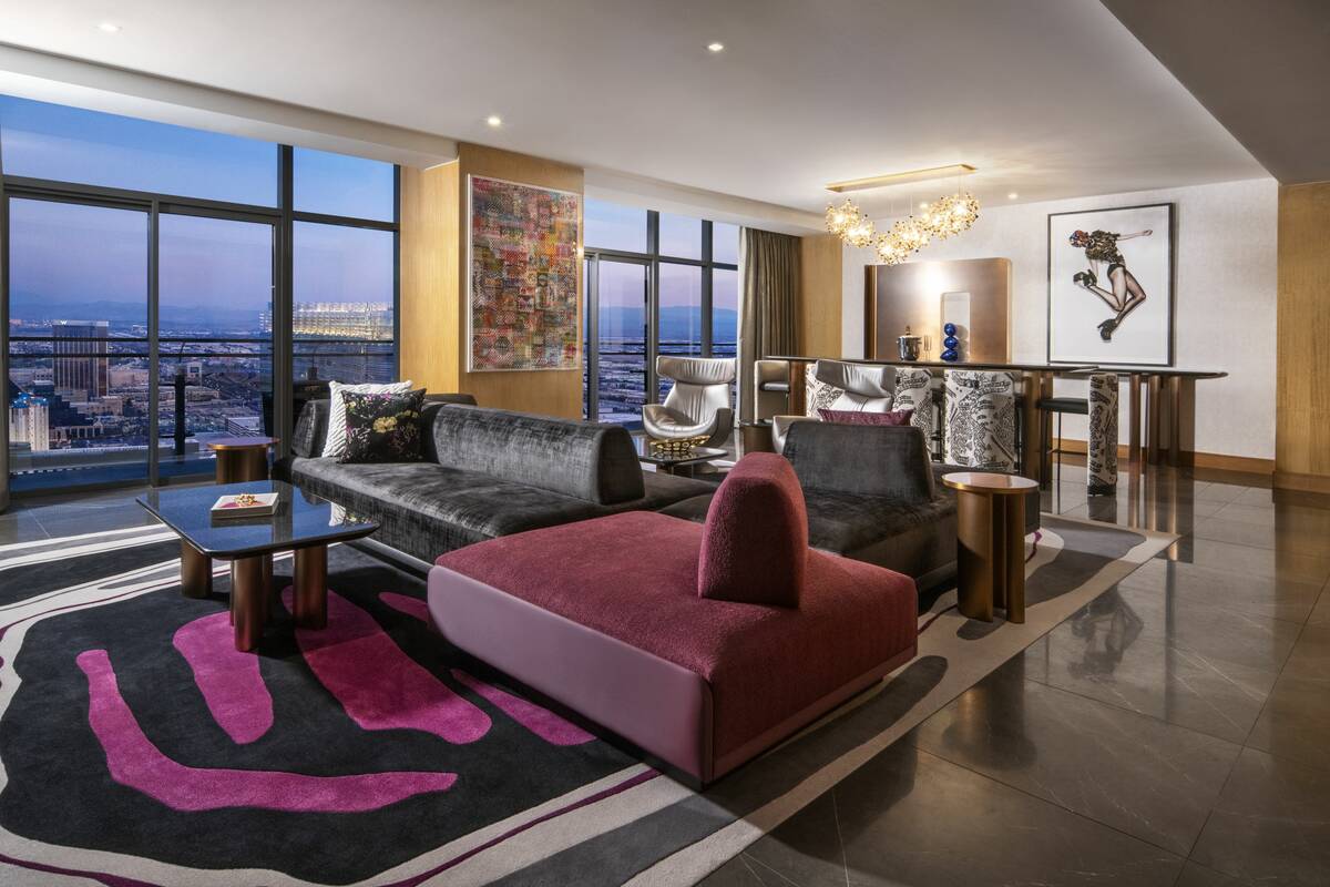 The Cosmopolitan recently finished updating 24 penthouse suites and 14 entourage rooms on the u ...
