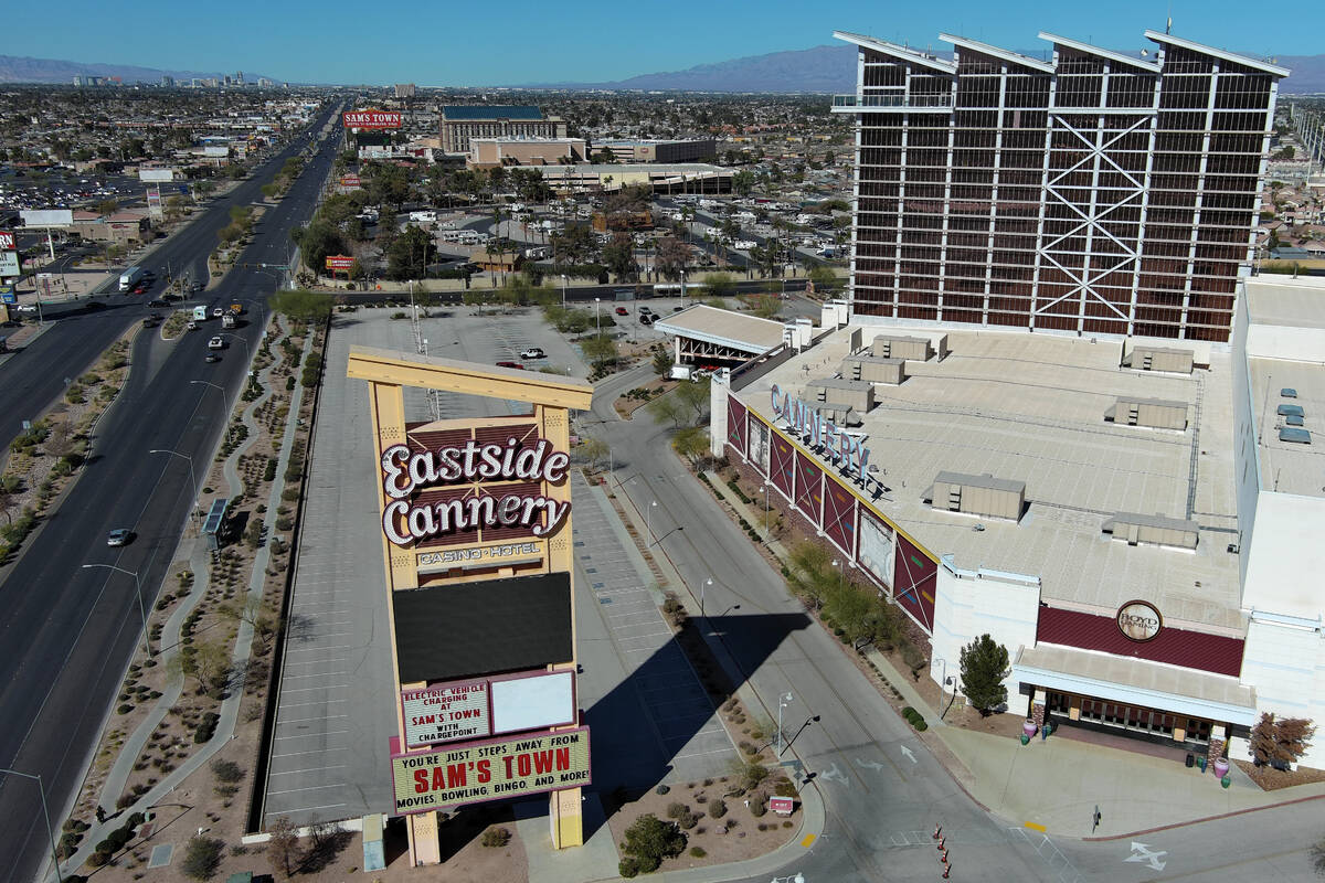 The Eastside Cannery is seen at 5255 Boulder Highway in Las Vegas Monday, February 10, 2025. (S ...