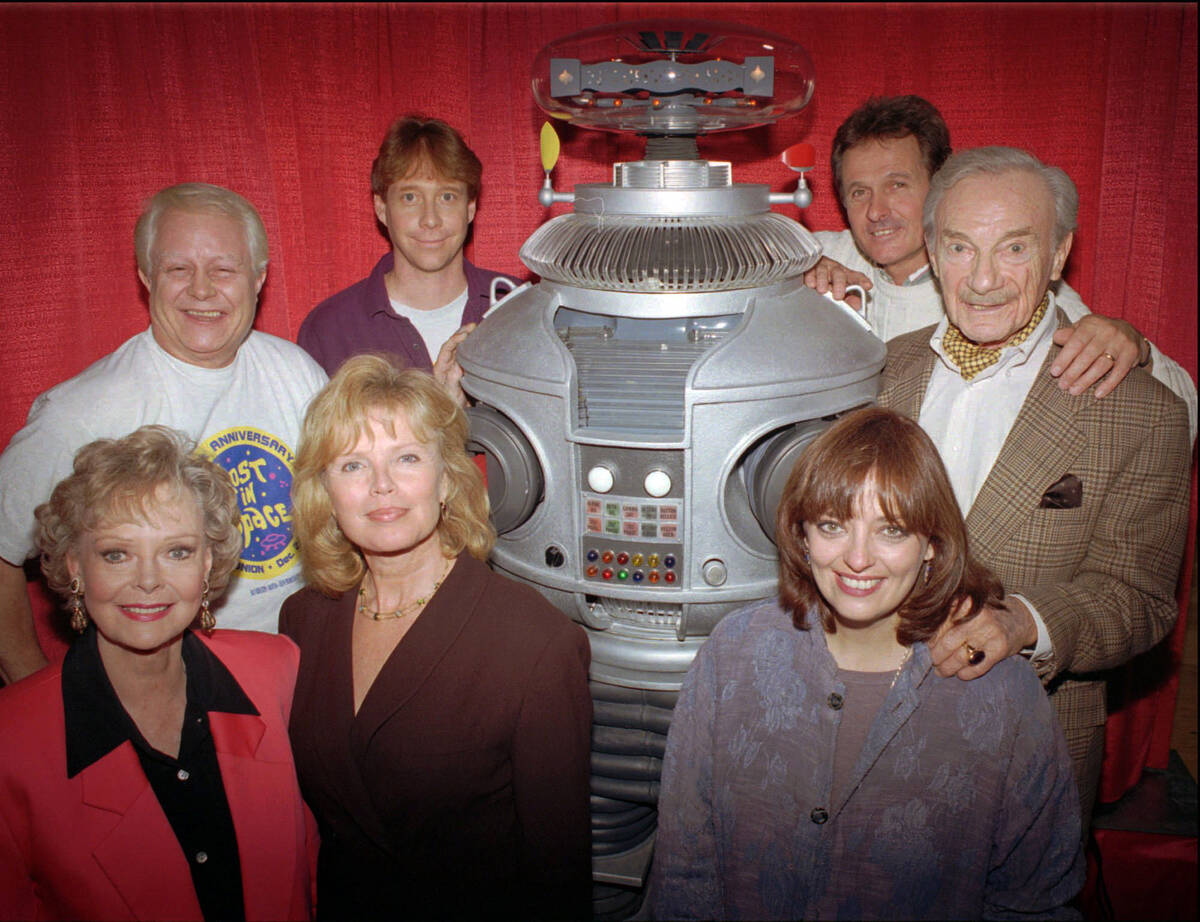 FILE - In this file photo showing the crew from the original cast of the television series &quo ...
