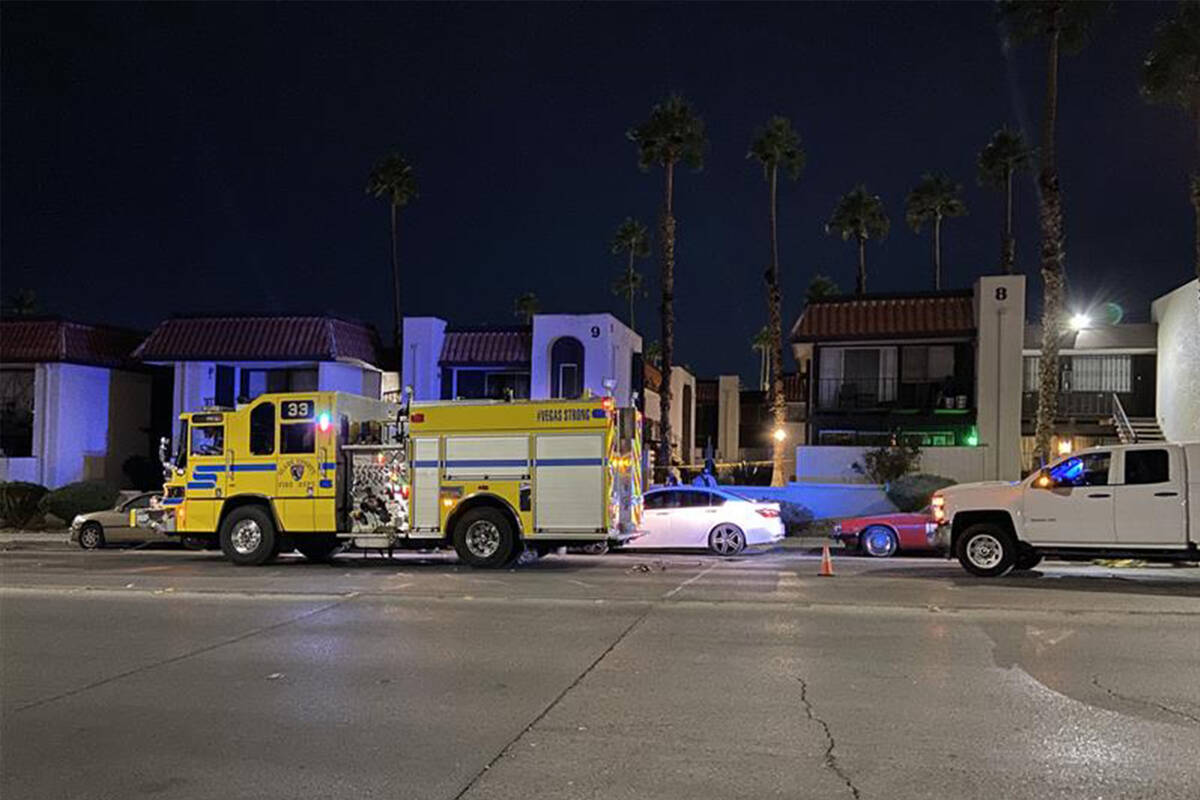 The body of an elderly woman was found inside a unit at the Casa Vegas complex, near Maryland P ...