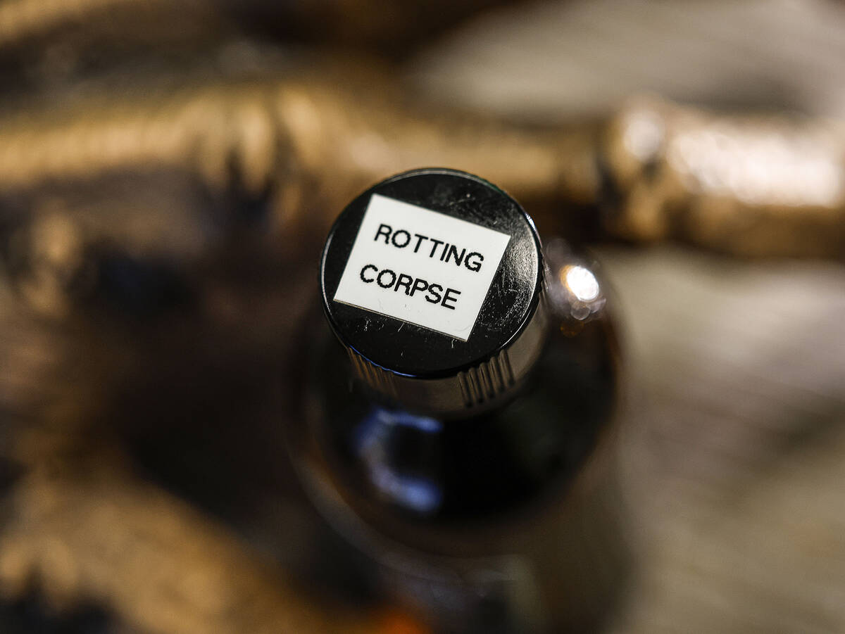 Aroma Retail’s “Rotting Corpse” scent is photographed Thursday, Oct. 23, 2 ...