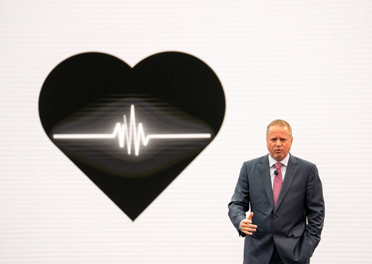 Clark County Sheriff Kevin McMahill announces his 2026 re-election campaign Monday, Oct. 27, 20 ...