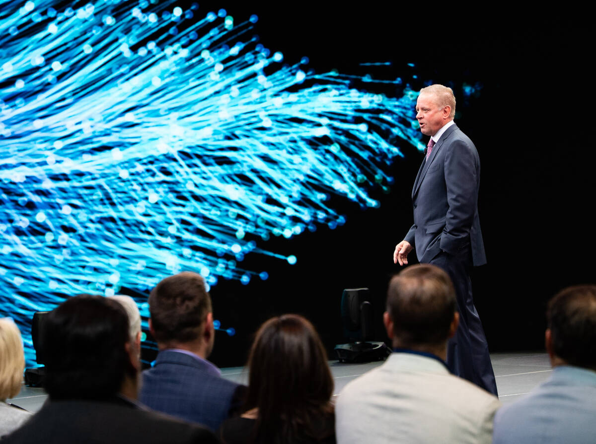 Clark County Sheriff Kevin McMahill announces his 2026 re-election campaign Monday, Oct. 27, 20 ...