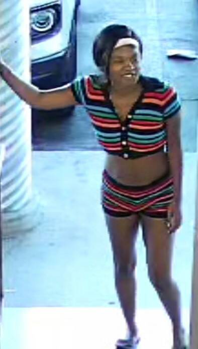 One of three women suspected in attack of 89-year-old security guard during a robbery on Oct. 2 ...