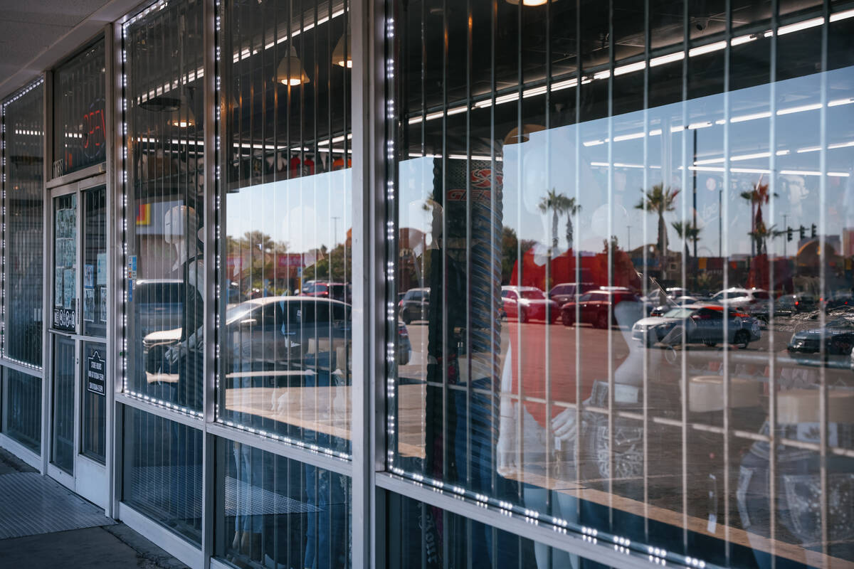 The outside of Gen X clothing store on Wednesday, Oct. 29, 2025 in Las Vegas. (Liv Paggiarino/L ...