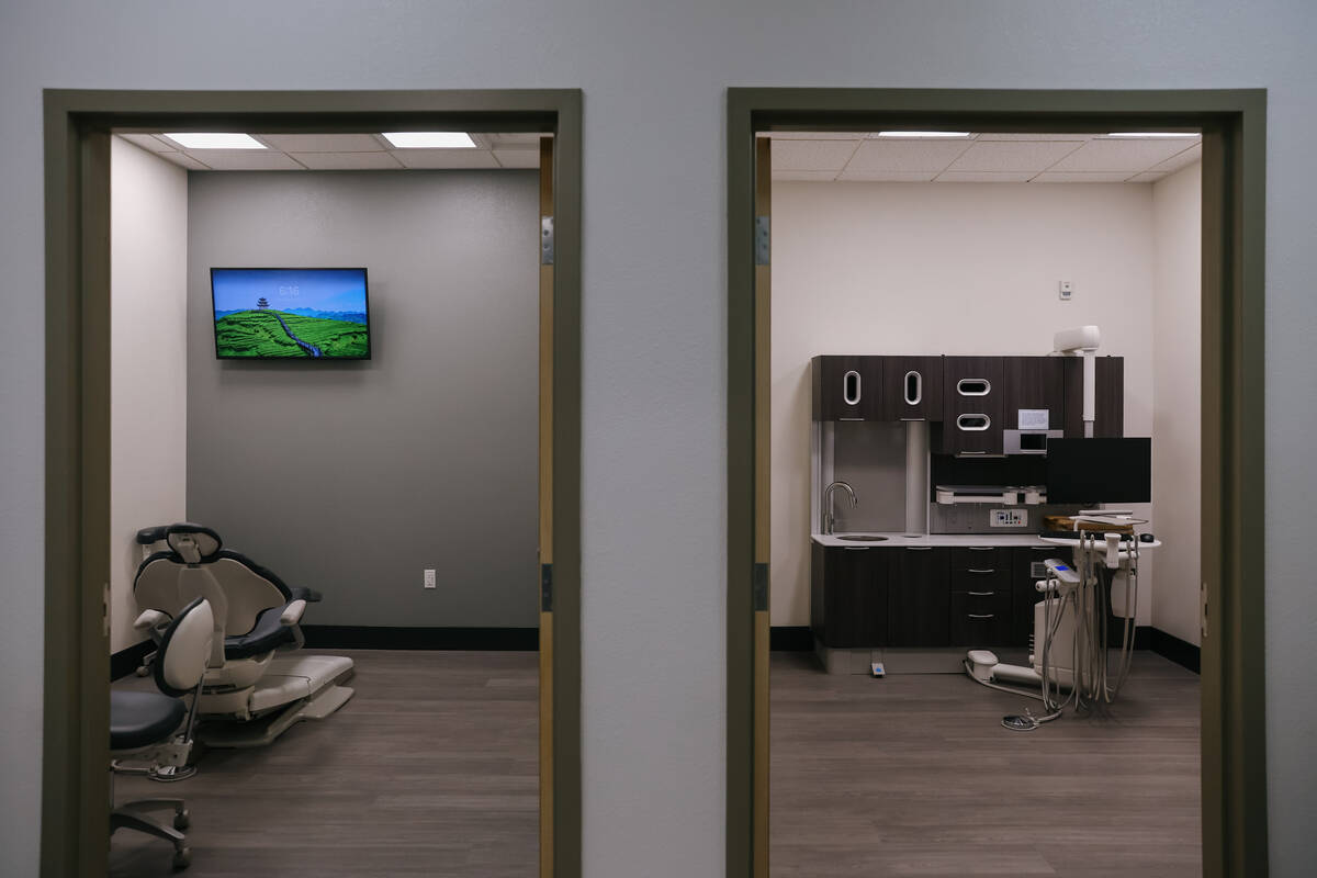 Two different examination rooms exhibit the new Advanced Needs Dental Clinic’s ability to hos ...
