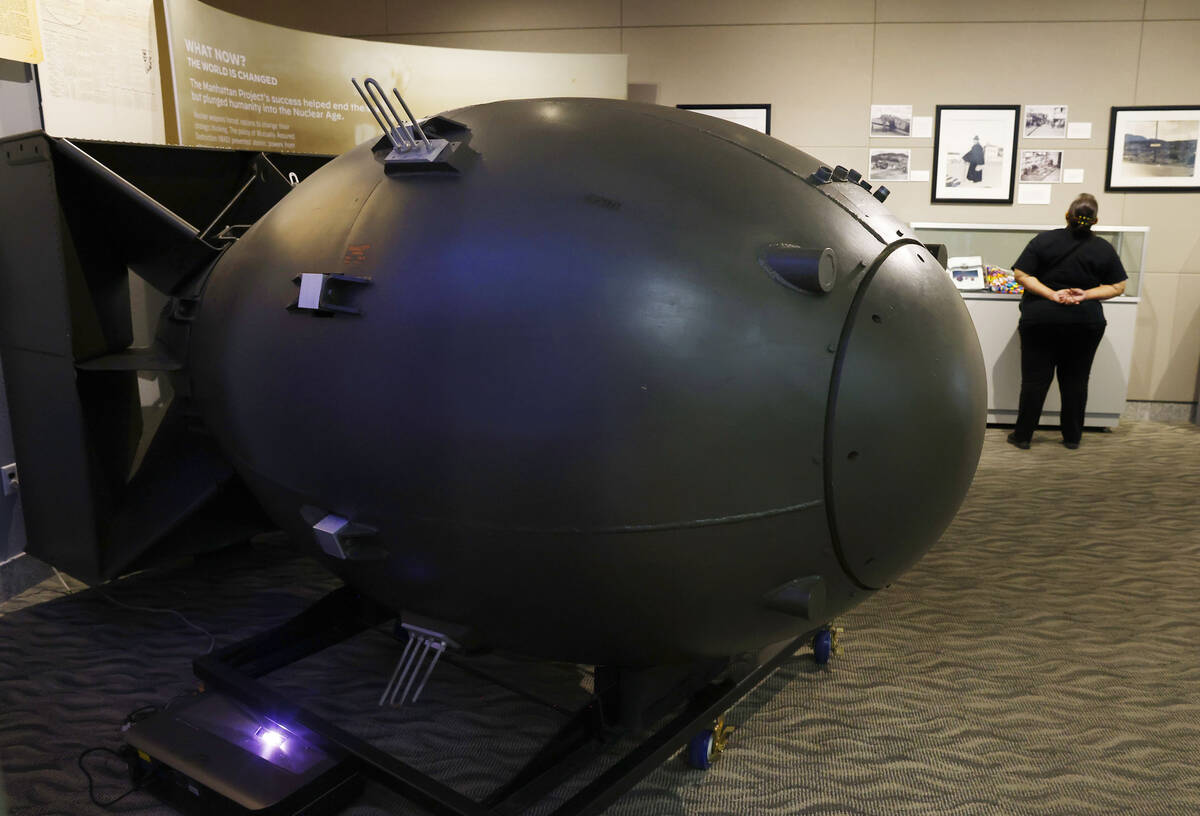 A Mark III, "Fat Man", ballistics case manufactured circa 1945/1946, the same type th ...