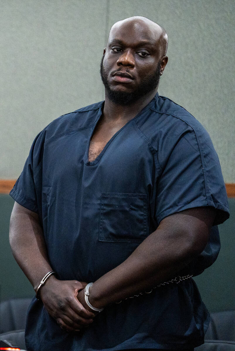 Rainier Jefferson appears in court for his sentencing hearing Thursday morning in Las Vegas Oct ...
