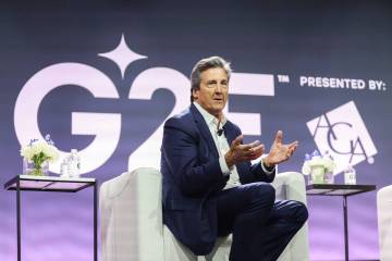 Bill Hornbuckle, CEO and President of MGM Resorts International, seen here at Global Gaming Exp ...