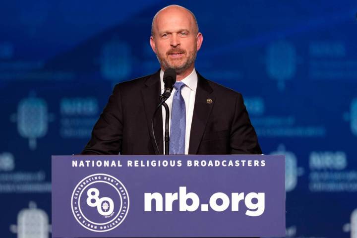 FILE - Kevin Roberts, president of The Heritage Foundation, speaks at the National Religious Br ...