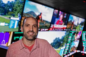 Circa Sports Sportsbook Director Chris Bennett Friday, Oct. 3, 2025 in Las Vegas. (Benjamin Hag ...