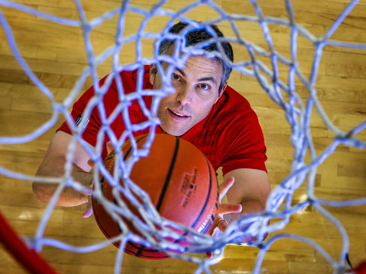 UNLV coach Josh Pastner in the Mendenhall Center on Thursday, Oct. 23, 2025, in Las Vegas. (L.E ...