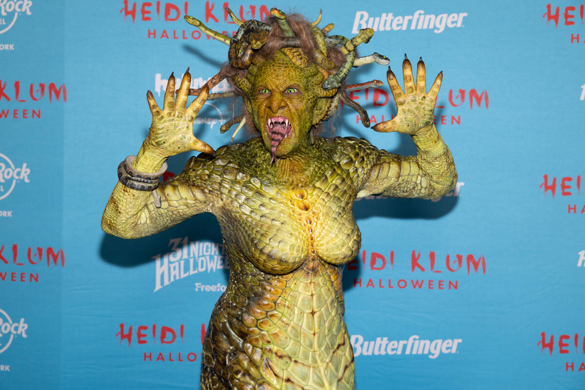 Heidi Klum attends Heidi Klum's 24th annual Halloween party at Hard Rock Hotel New York on ...
