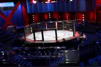 The octagon is shown at the UFC Apex in Las Vegas on Monday, June 17, 2019. (K.M. Cannon/Las Ve ...
