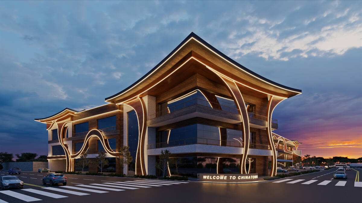 Developer Eddie Ni plans to build a new retail plaza in Las Vegas' Chinatown area, a rendering ...