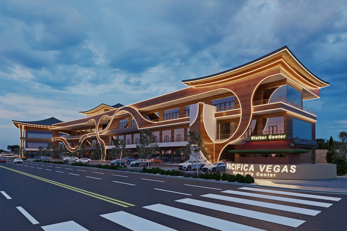Developer Eddie Ni plans to build a new retail plaza in Las Vegas' Chinatown area, a rendering ...