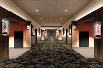 A rendering of the renovated Regal Green Valley Ranch movie theaters. (Station Casinos)