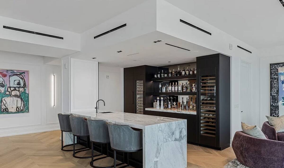 The 16th floor penthouse in One Queensridge Place closed on Thursday for $9.7 million. It is 6, ...