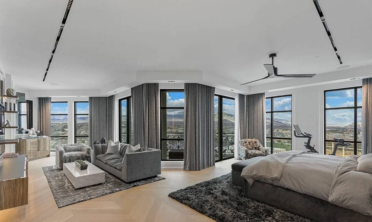 The 16th floor penthouse in One Queensridge Place closed on Thursday for $9.7 million. It is 6, ...