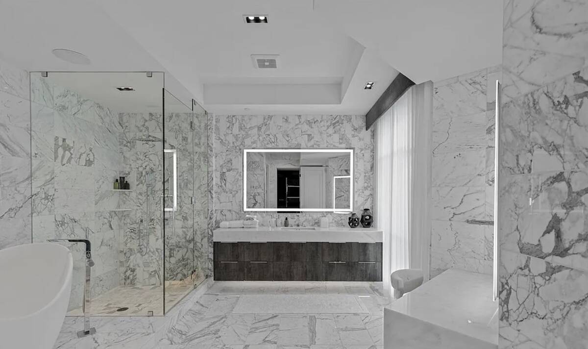 The 16th floor penthouse in One Queensridge Place closed on Thursday for $9.7 million. It is 6, ...