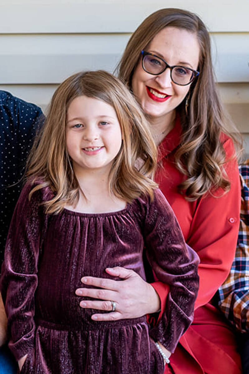 Amber Wingler with her daughter Cora. In March, Wingler received an email alerting her that Ant ...