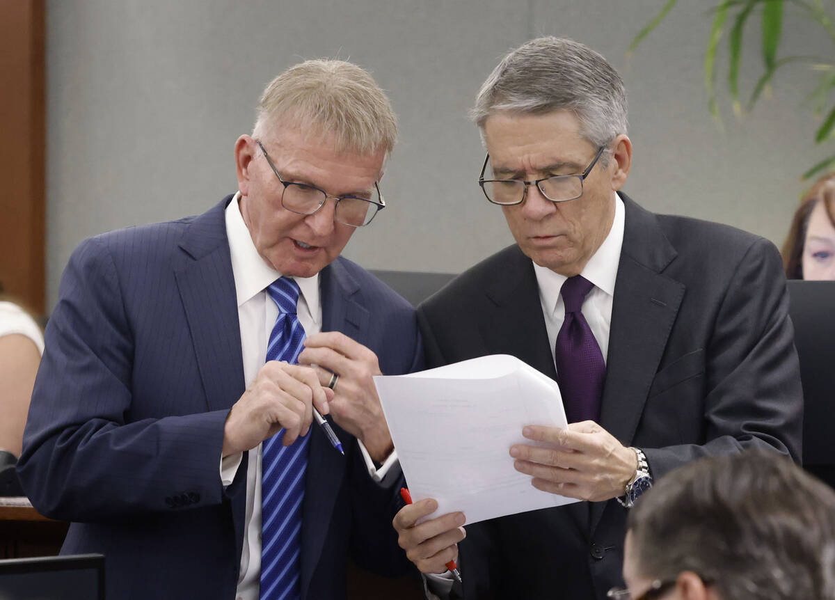 Attorney Robert Eglet, representing Allie Mead, and Dan Polsenberg, representing General Motors ...