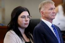Allie Mead, left, represented by her attorney Robert Eglet, in a General Motors (GM) faulty sea ...