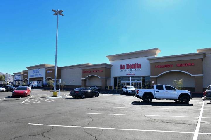 A retail center is seen at 5001 East Bonanza Road Tuesday, October 28, 2025, in Las Vegas. (Sam ...