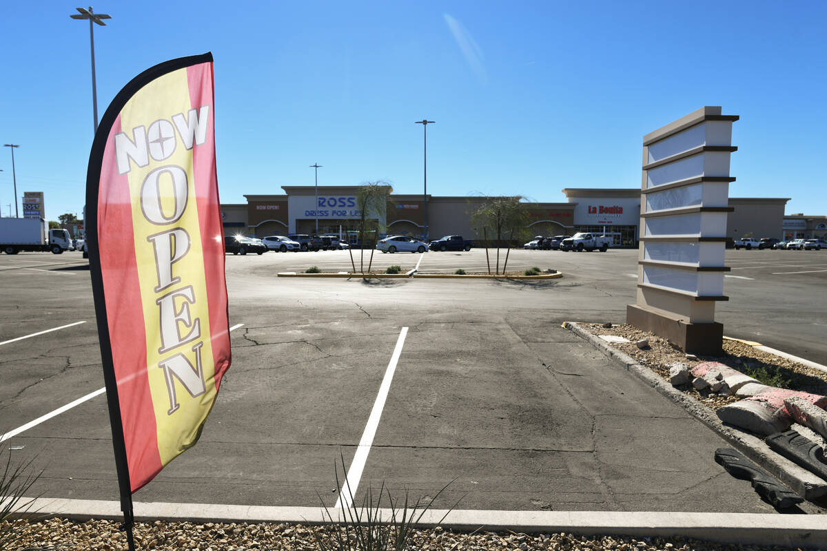 A retail center is seen at 5001 East Bonanza Road Tuesday, October 28, 2025, in Las Vegas. (Sam ...