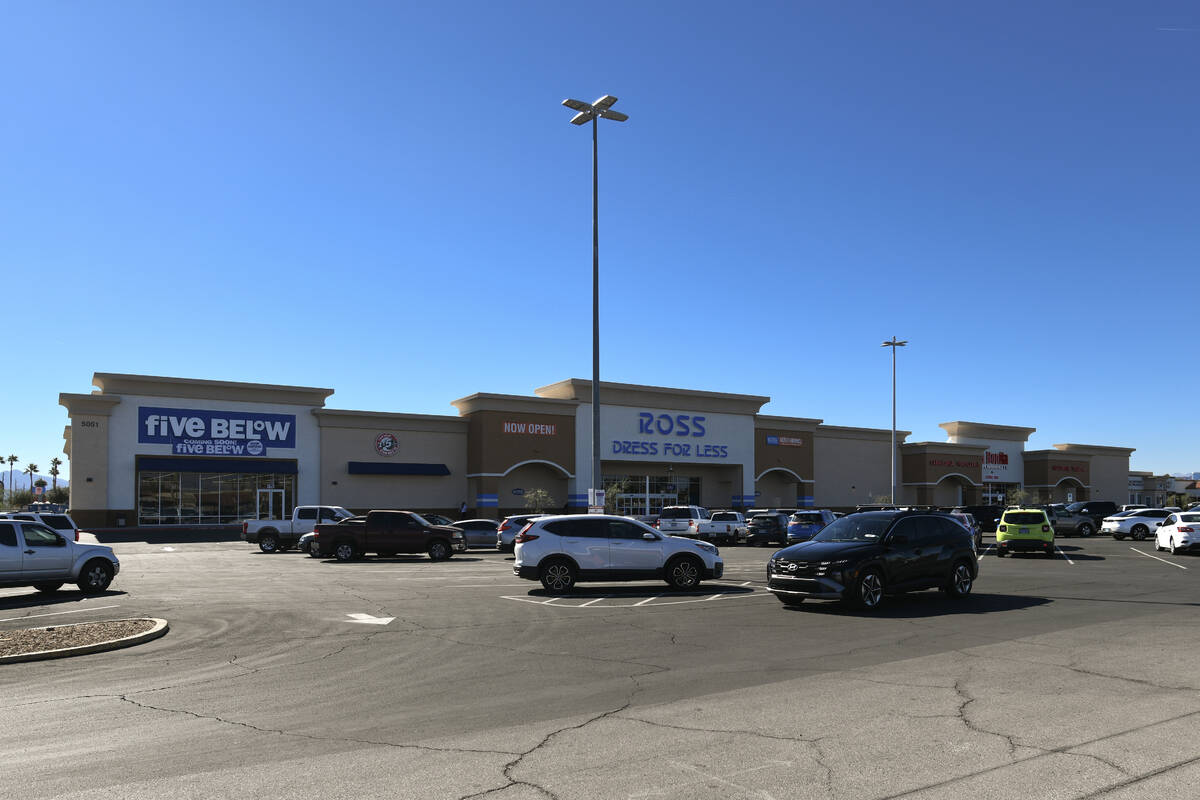 A retail center is seen at 5001 East Bonanza Road Tuesday, October 28, 2025, in Las Vegas. (Sam ...