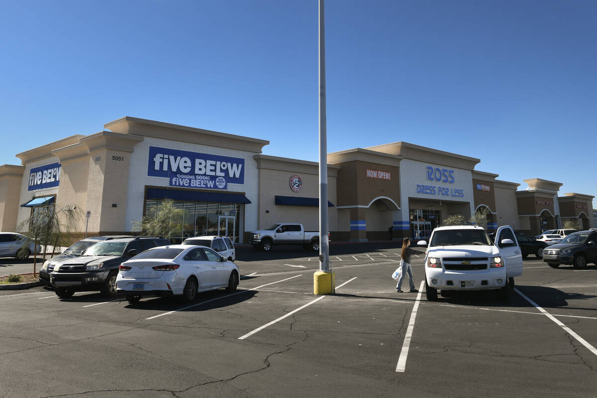 A retail center is seen at 5001 East Bonanza Road Tuesday, October 28, 2025, in Las Vegas. (Sam ...