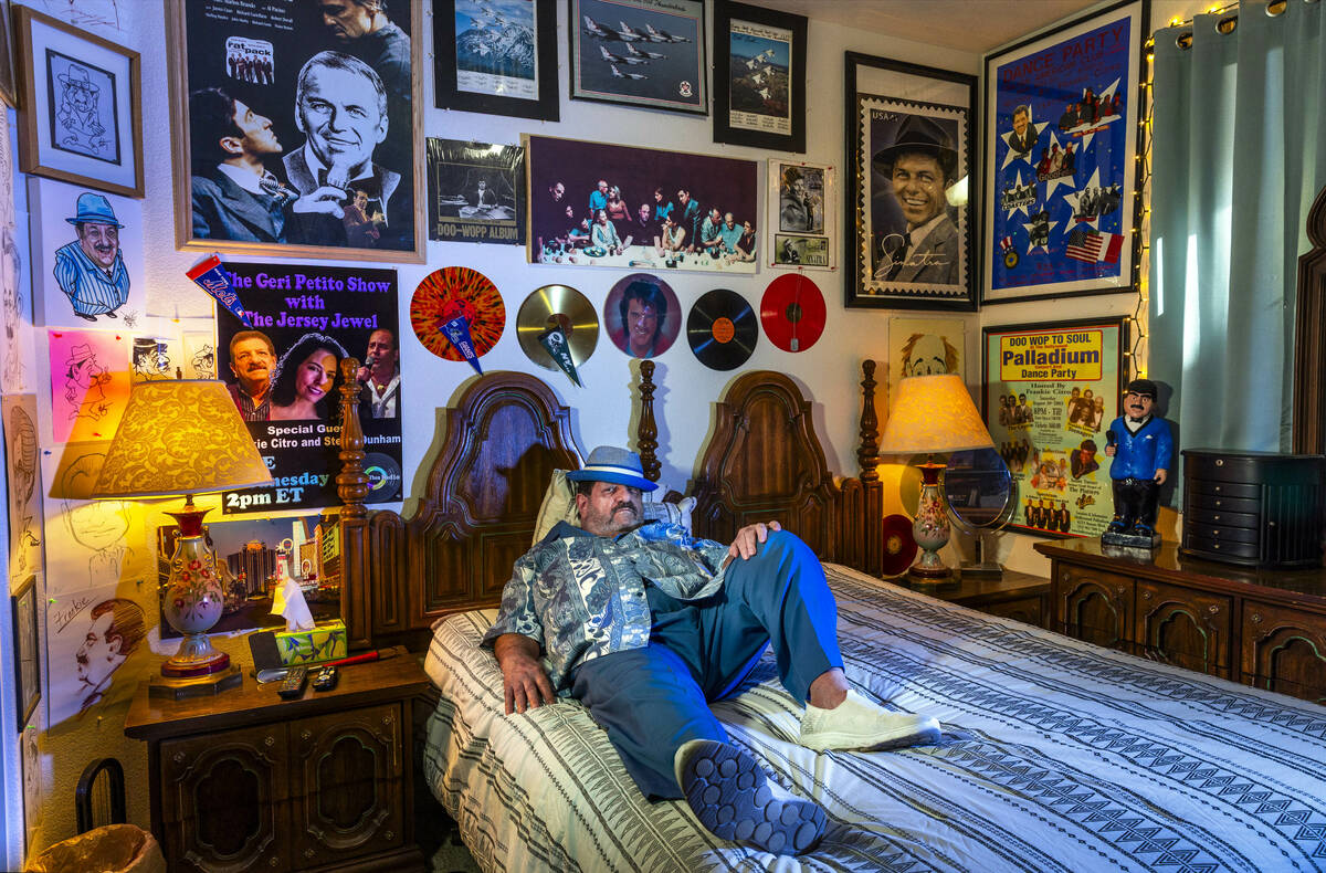 Frank Citro at home about some of his memorabilia in a second bedroom, a favorite spot of his o ...