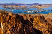 The Las Vegas Boat Harbor and Lake Mead Marina within the Lake Mead National Recreation Area on ...