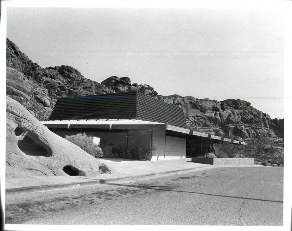 Valley of Fire State Park's visitor center, ,seen in 1985. (Las Vegas Review-Journal)