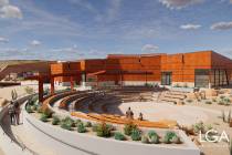 A rendering of the amphitheater at Valley of Fire State Park's new visitor center. The amphithe ...