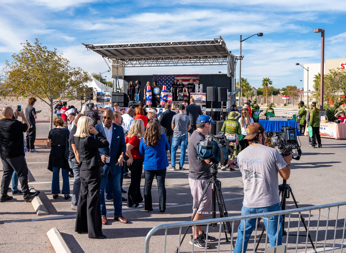 A press conference by the Mayor’s Fund for Las Vegas LIFE, an independent nonprofit that ...