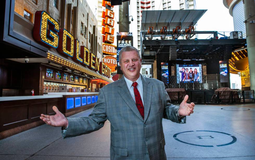 CEO Derek Stevens talks about the history and his ownership of the Golden Gate hotel-casino on ...
