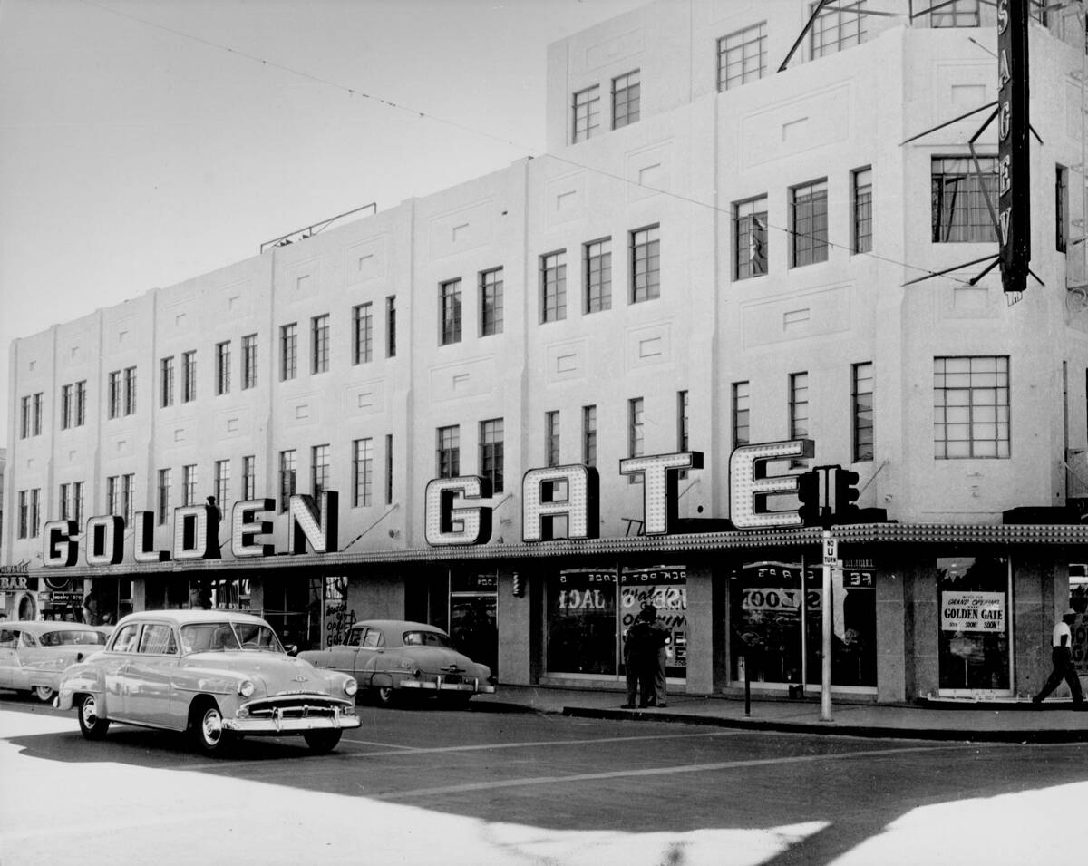 The Golden Gate Casino opened on the first floor of the Sal Sagev in 1955 in Las Vegas. (Courte ...