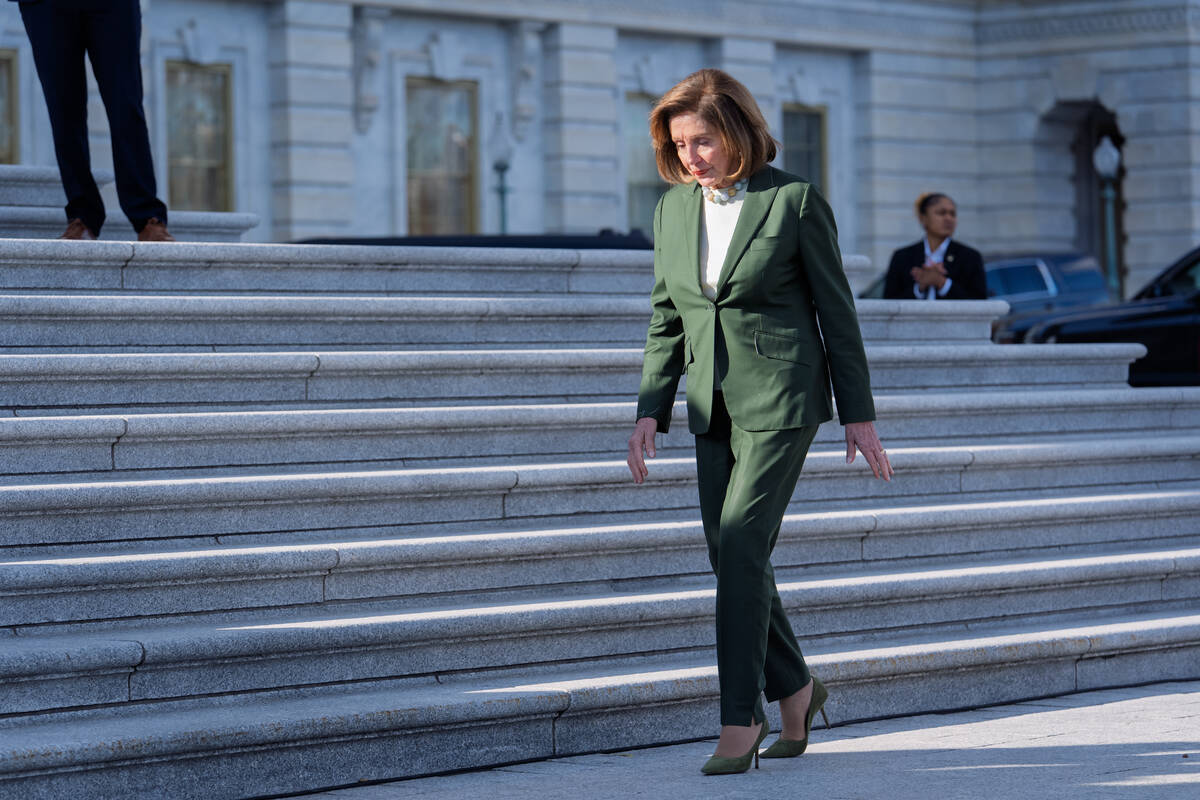 Speaker Emerita Nancy Pelosi, D-Calif., who has announced she will not seek reelection to the U ...