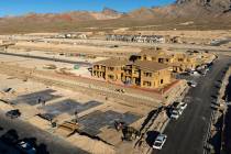 An aerial photo shows home construction is underway just west of the Far Hills Avenue and Sky V ...