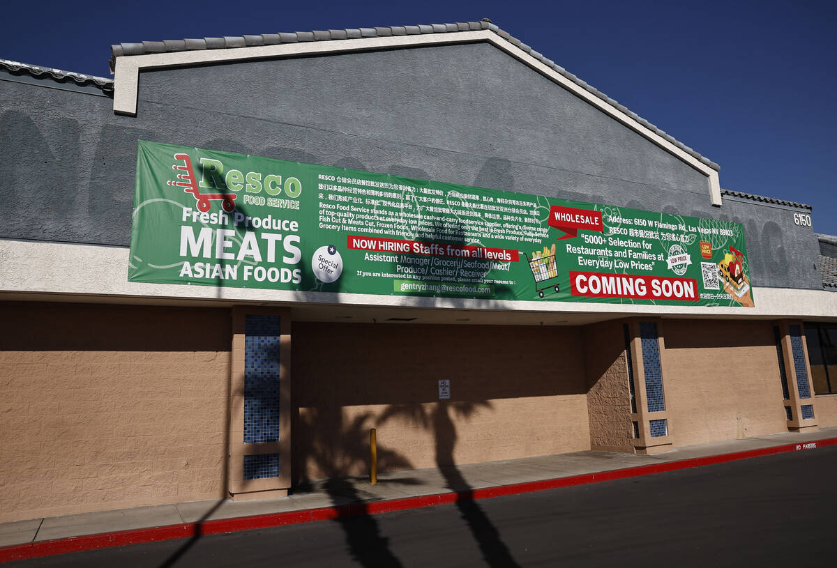 The site of the future Resco Food Service at 6150 W. Flamingo Road Thursday, Nov. 13, 2025 in L ...