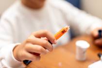 Diabetes can be treated by giving insulin through multiple daily injections. This can be done w ...