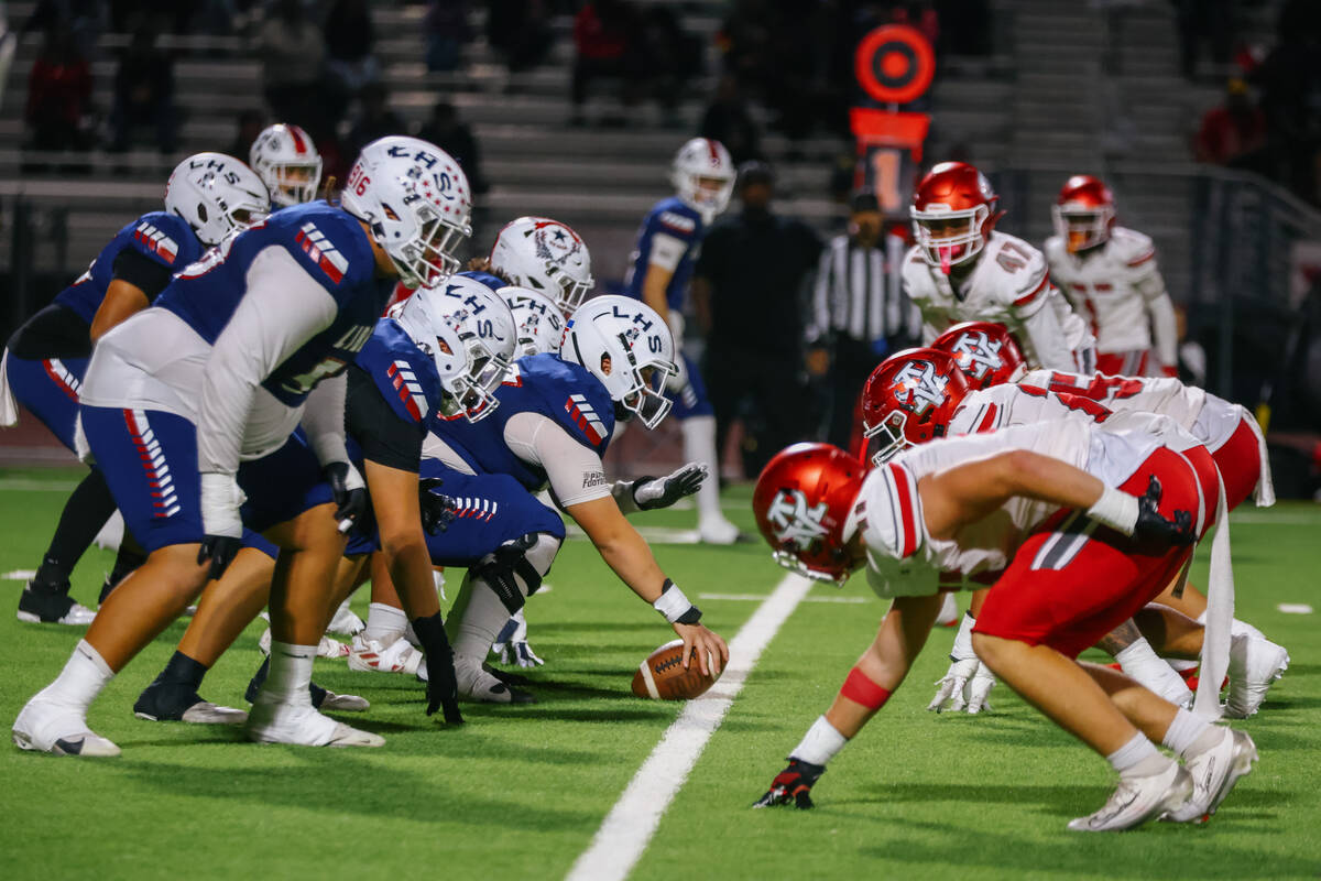Liberty and Arbor View face off during the open division state semifinal on Friday, Nov. 14, 20 ...