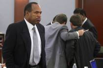O.J. Simpson at the Clark County Regional Justice Center on Oct. 1, 2008, in Las Vegas, Nevada. ...